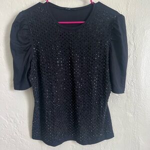 Black sparkling shirt